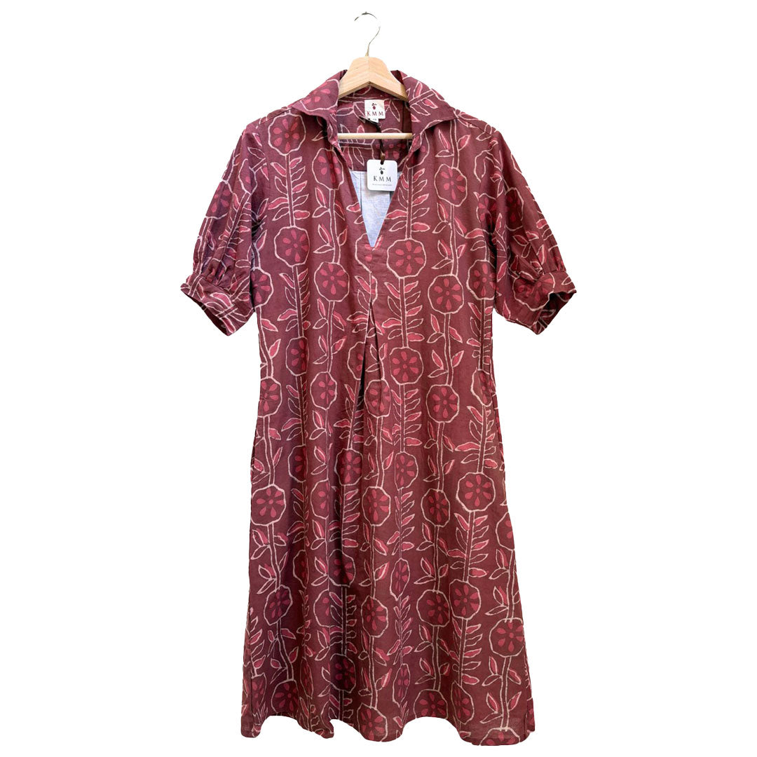 Portugal Dress - Fuchsia Floral