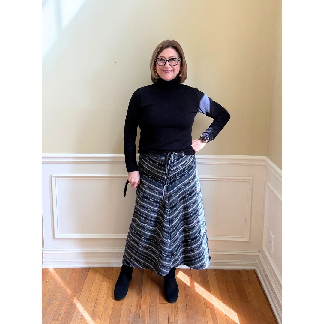 Antigua Skirt - Blue/Grey/Black