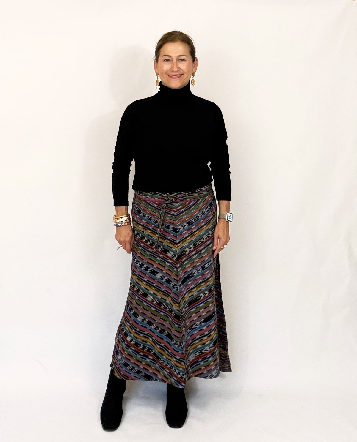 Antigua Skirt - Multi Color Stripe
