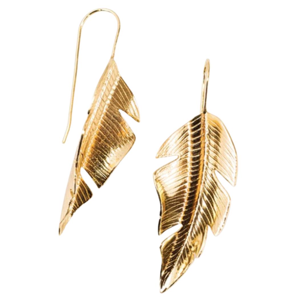 Banana Leaf Earrings