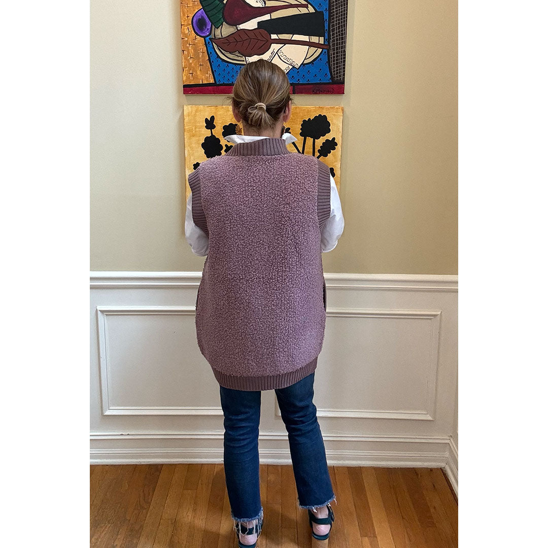 Bouclé Sweater Vest