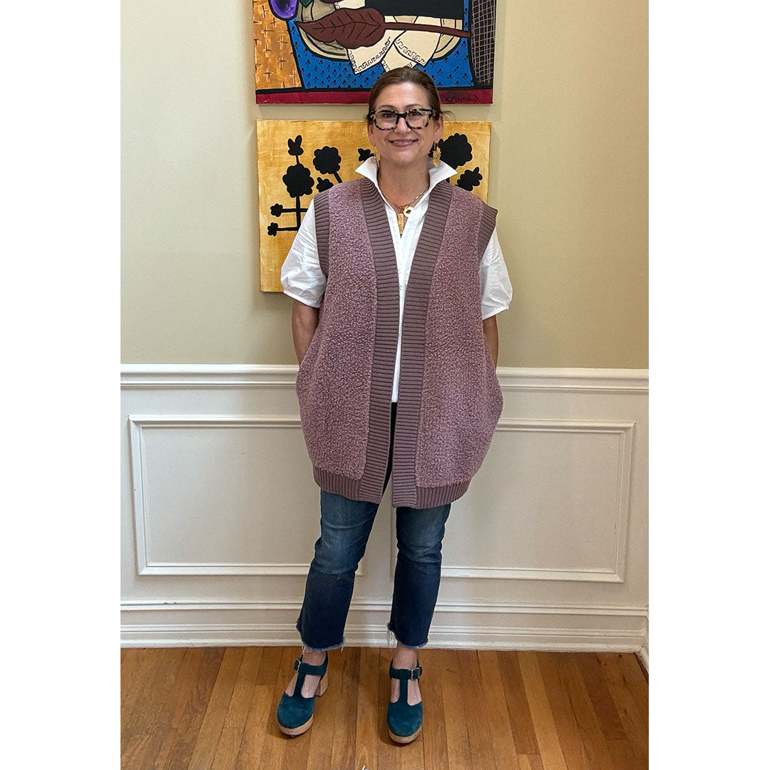 Bouclé Sweater Vest