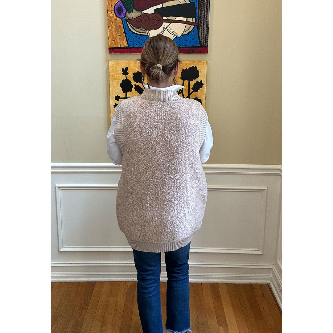 Bouclé Sweater Vest