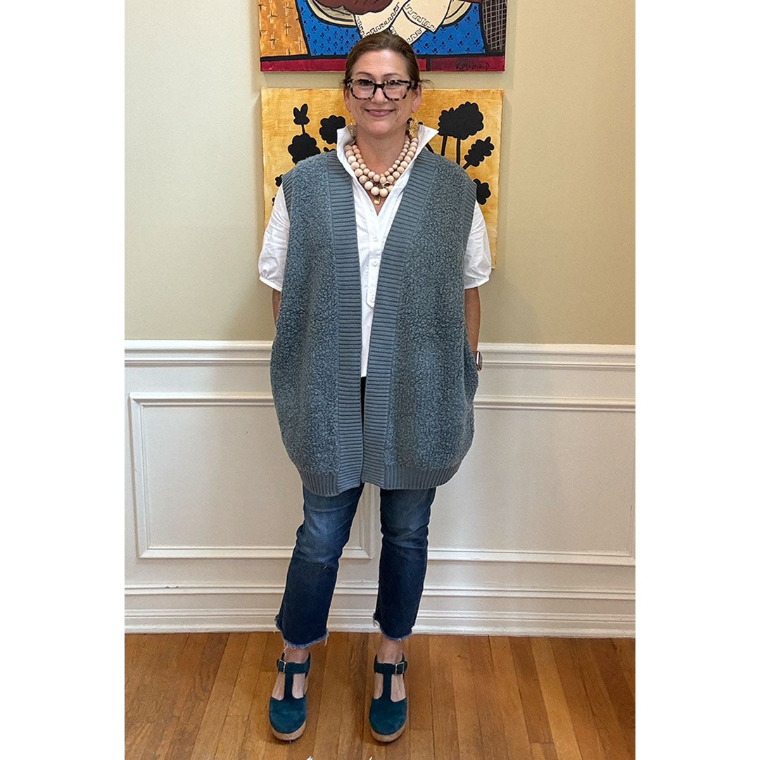 Bouclé Sweater Vest