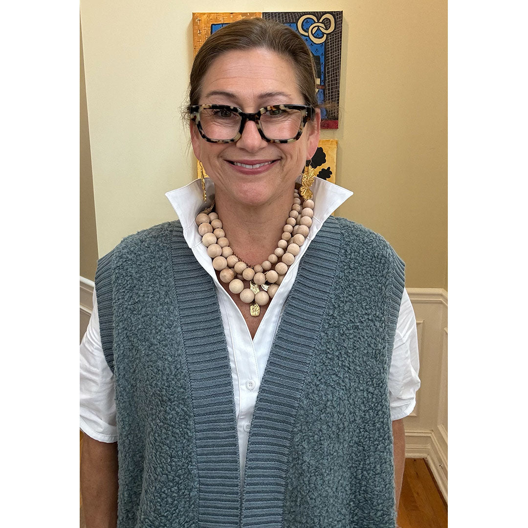 Bouclé Sweater Vest