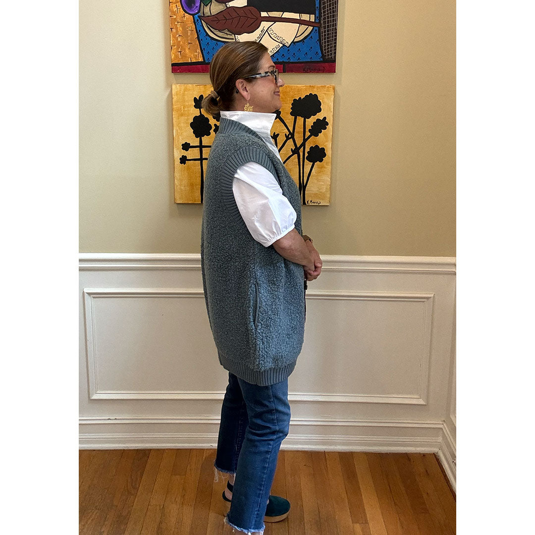 Bouclé Sweater Vest