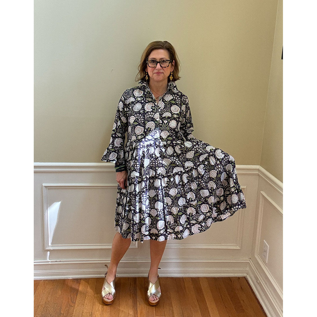 Charlotte Dress - Blue Floral