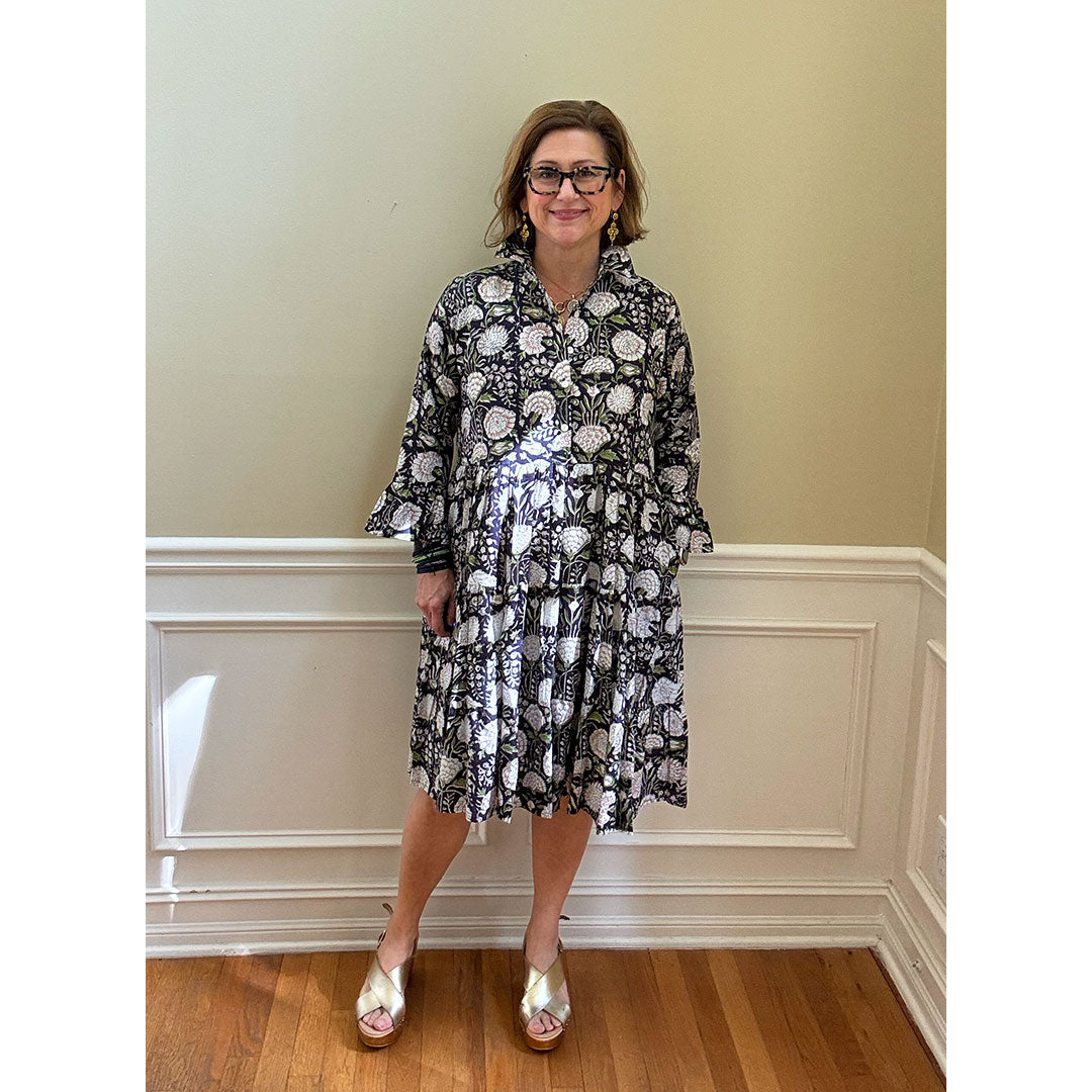 Charlotte Dress - Blue Floral