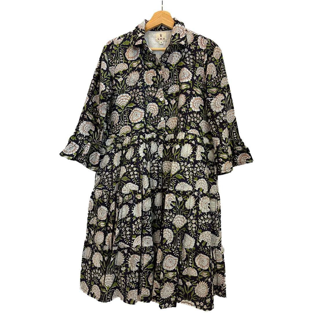 Charlotte Dress - Blue Floral