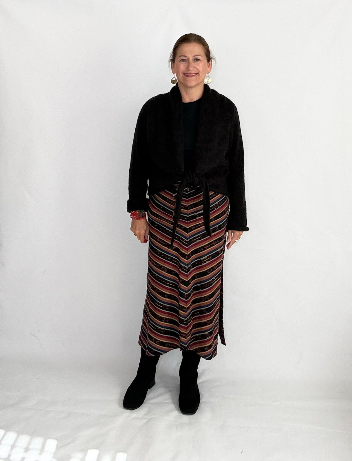 Cocoon Wrap Cardigan - Black