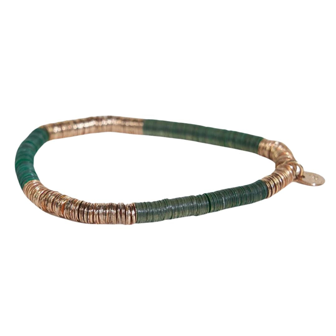 Grace Bracelet - Emerald and Gold