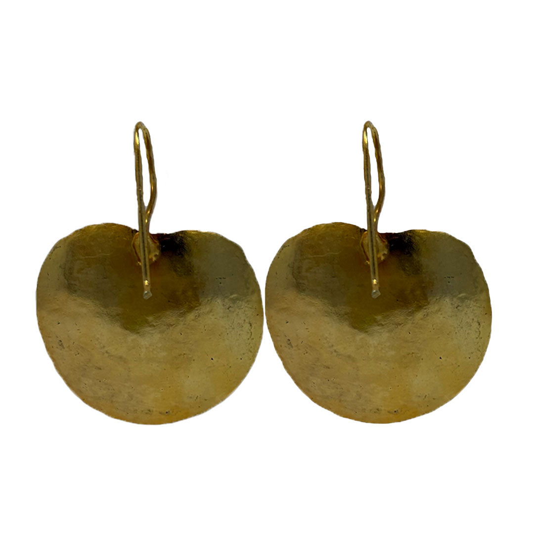 Hammered Leaf Earrings