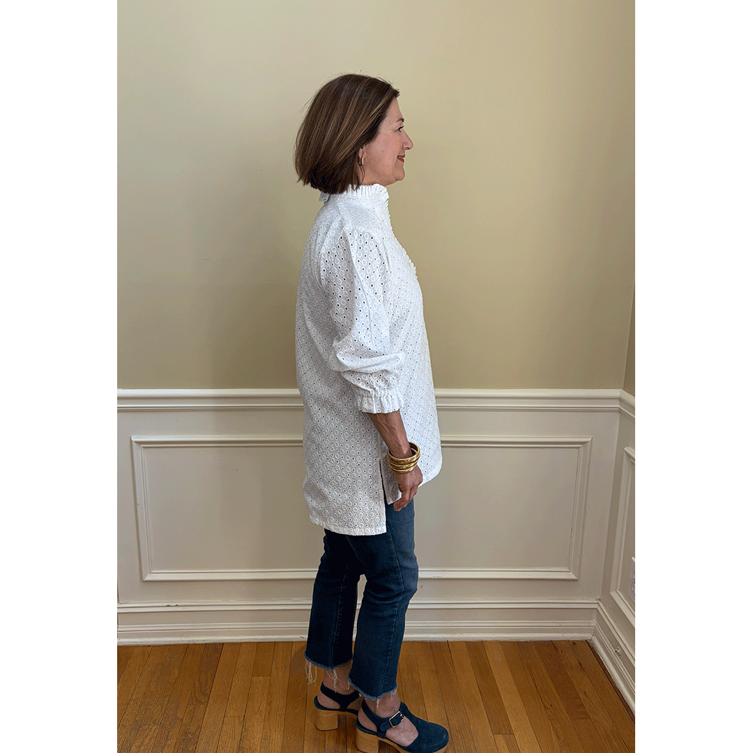 Leigh Eyelet Top