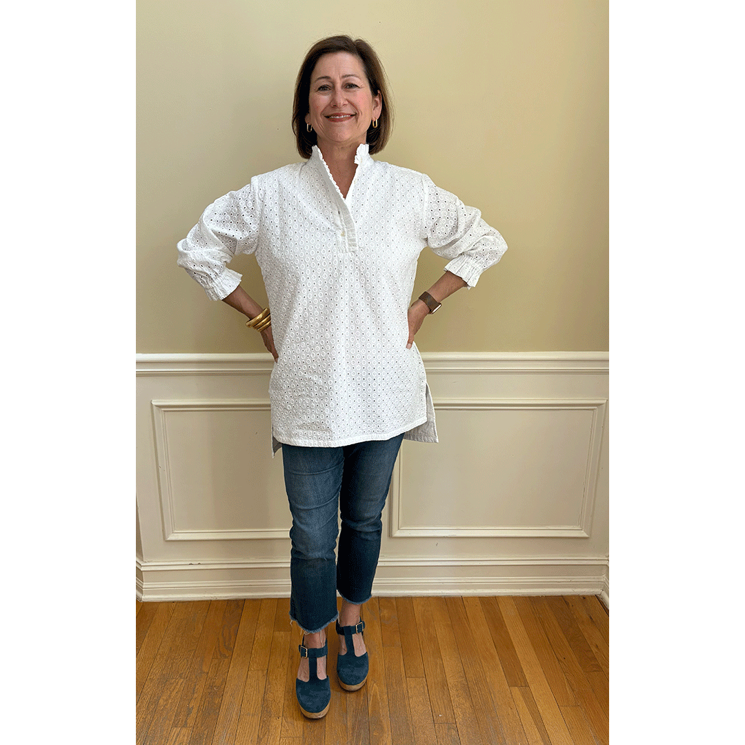Leigh Eyelet Top