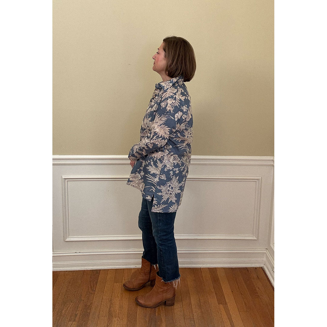 Lucia Printed Top - Blue Floral