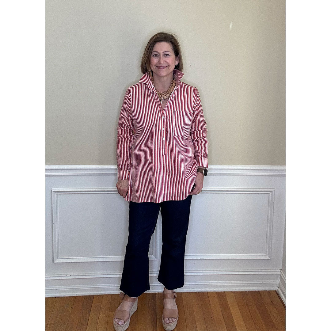 Lucia Top - Orange Stripe