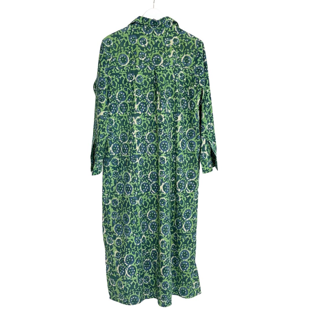 Lucia Shirt Dress - Blue/Green Floral