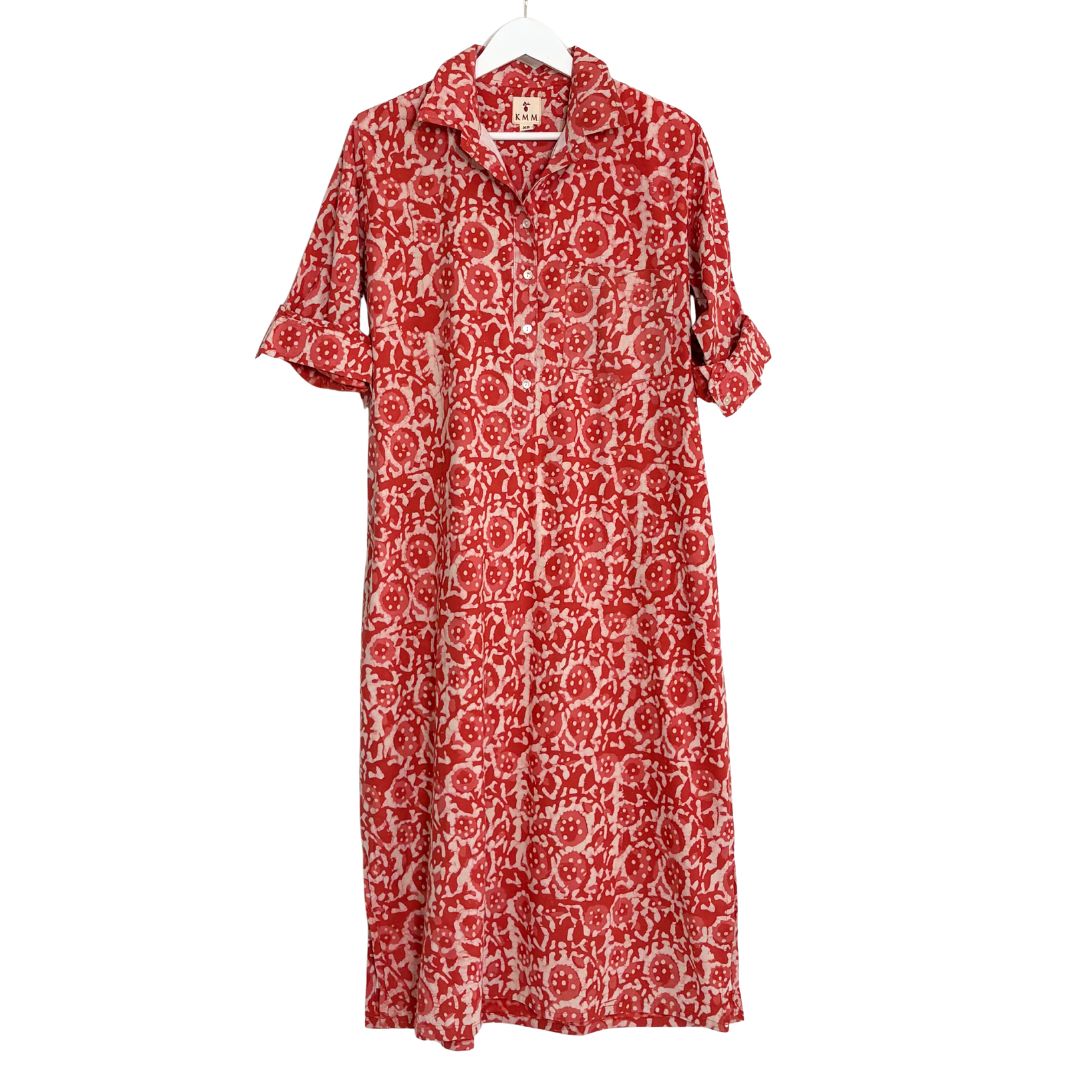 Lucia Shirt Dress - Pink Floral
