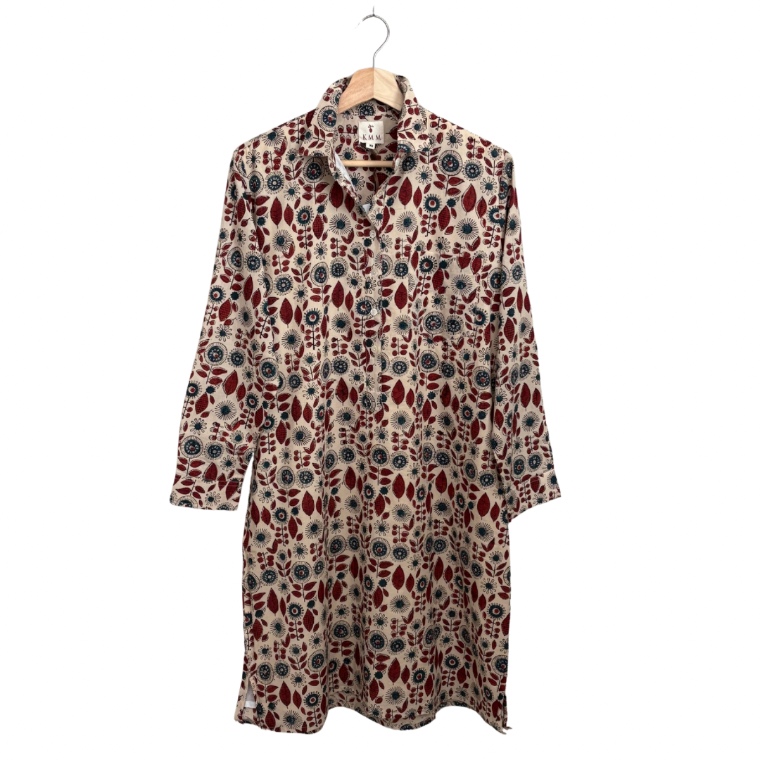 Lucia Short Dress - Retro Flowers