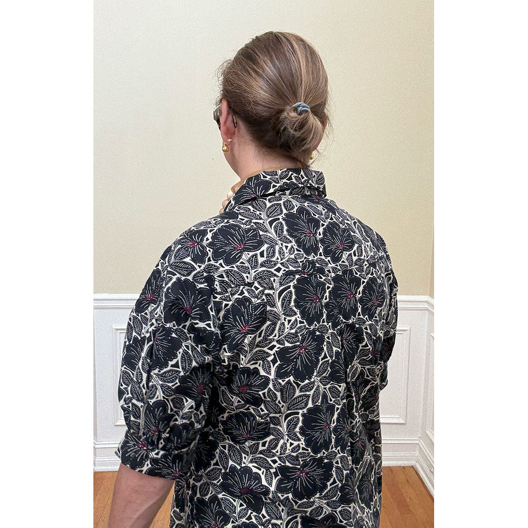 Portugal Dress - Navy Floral