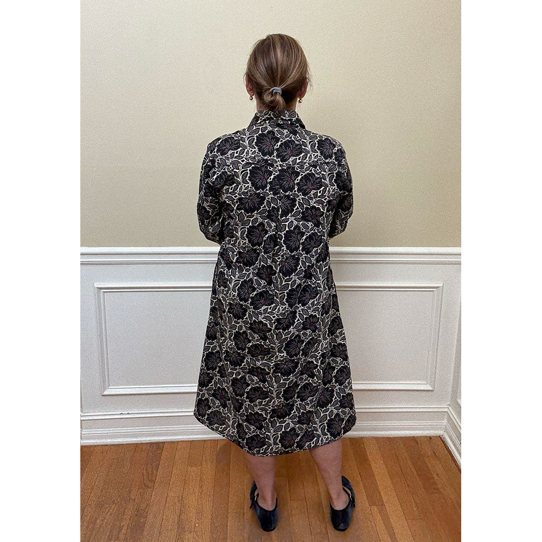 Portugal Dress - Navy Floral