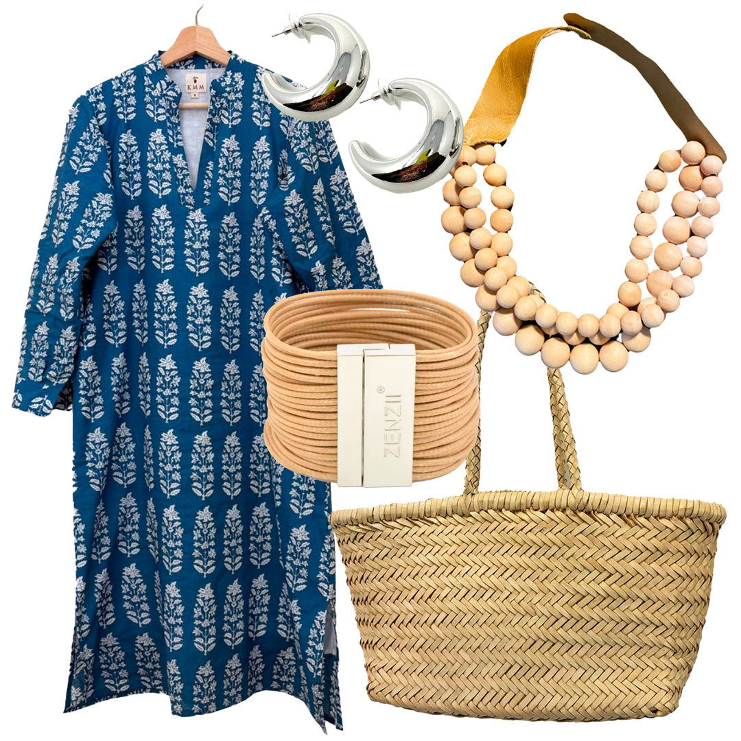 Poppy Indigo Dress - Dandelion