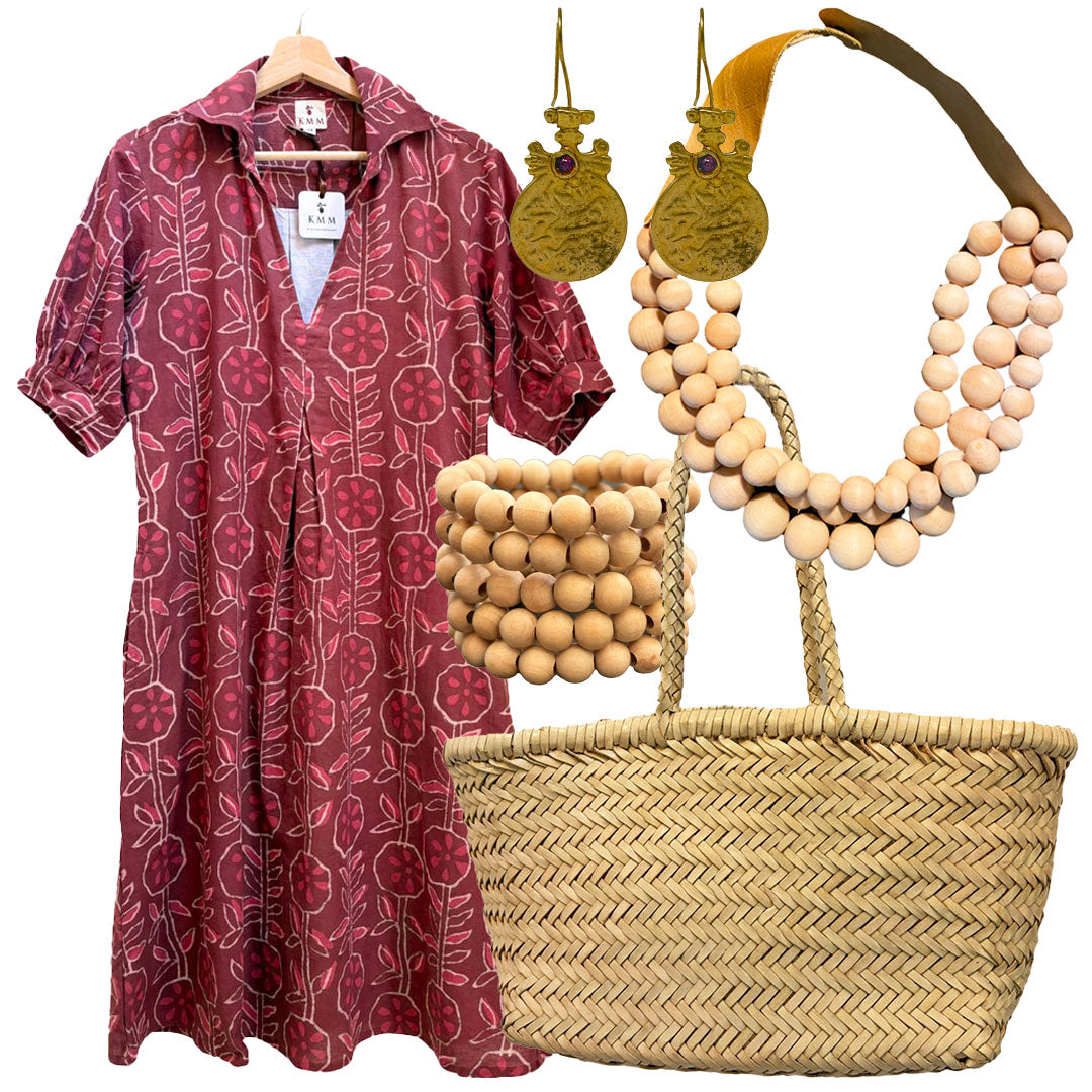 Portugal Dress - Fuchsia Floral