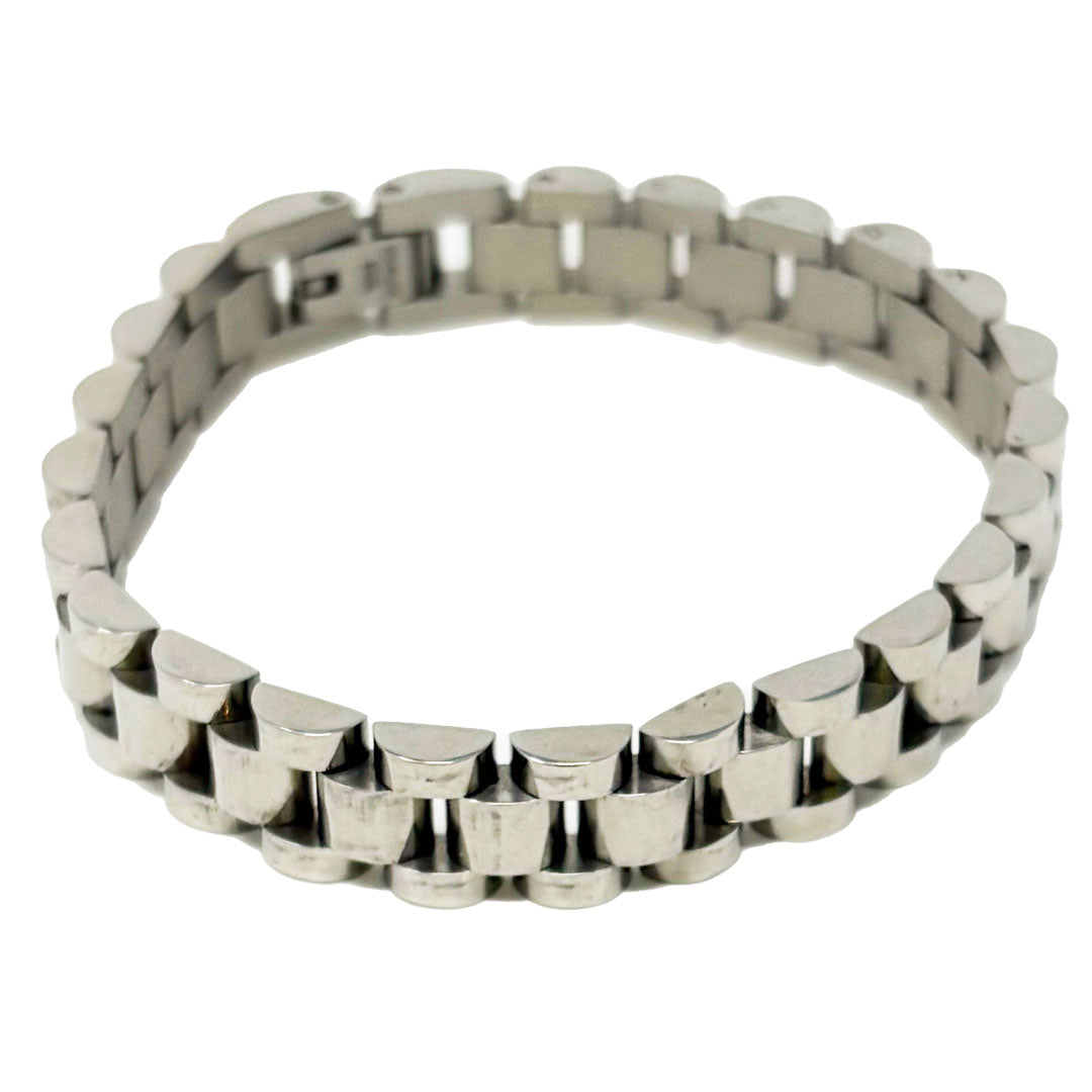 Silver Watch Band Bracelet