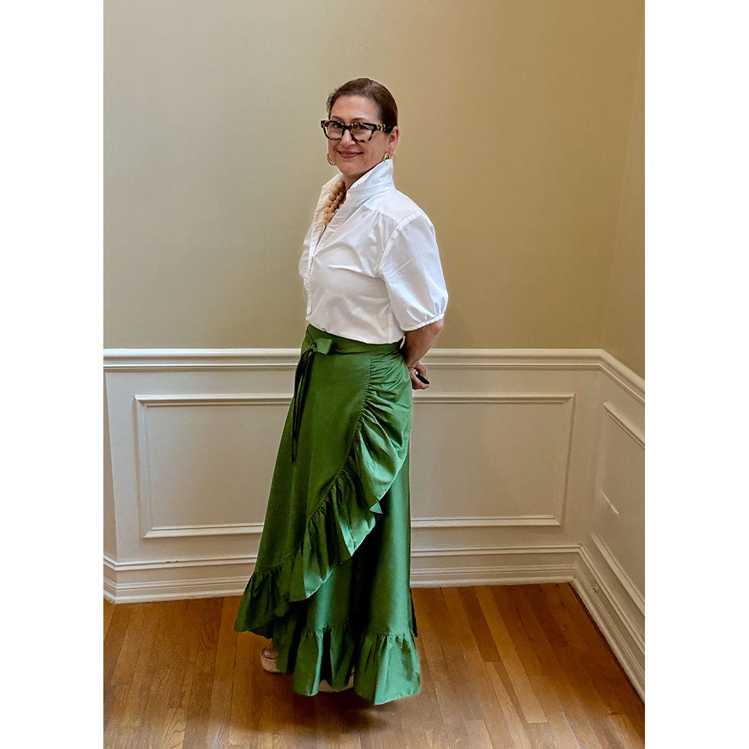 Sofia Wrap Skirt - Green