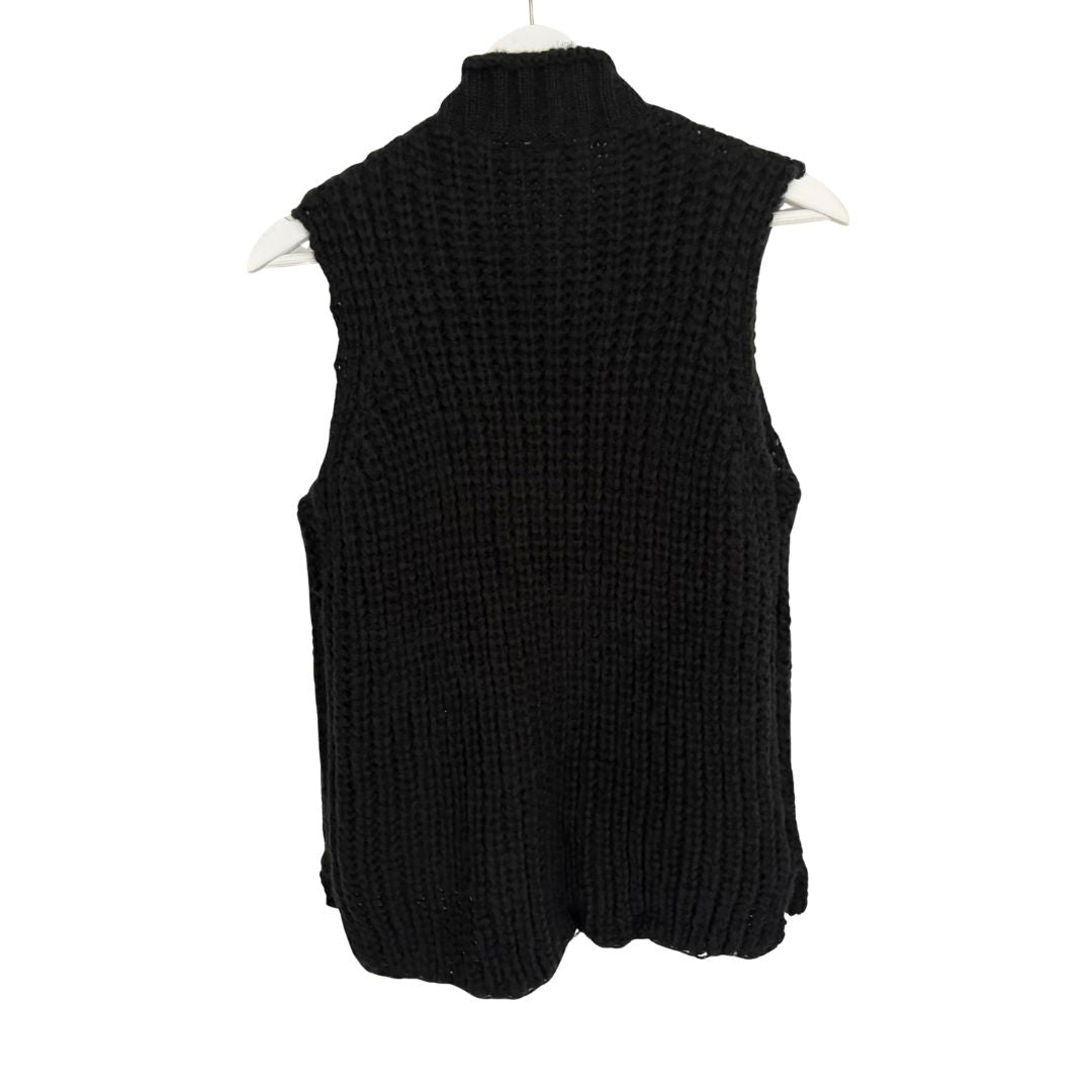 Tara Zip Vest - Black
