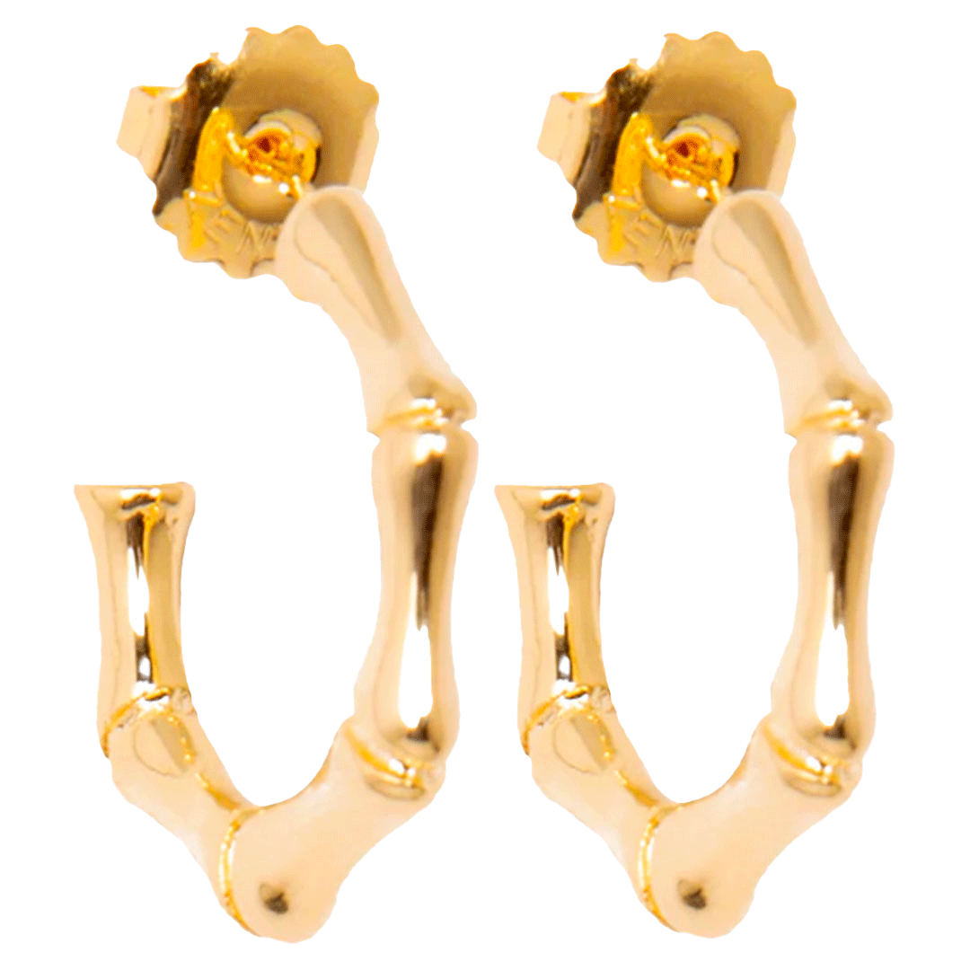 Bamboo Hoop Earrings