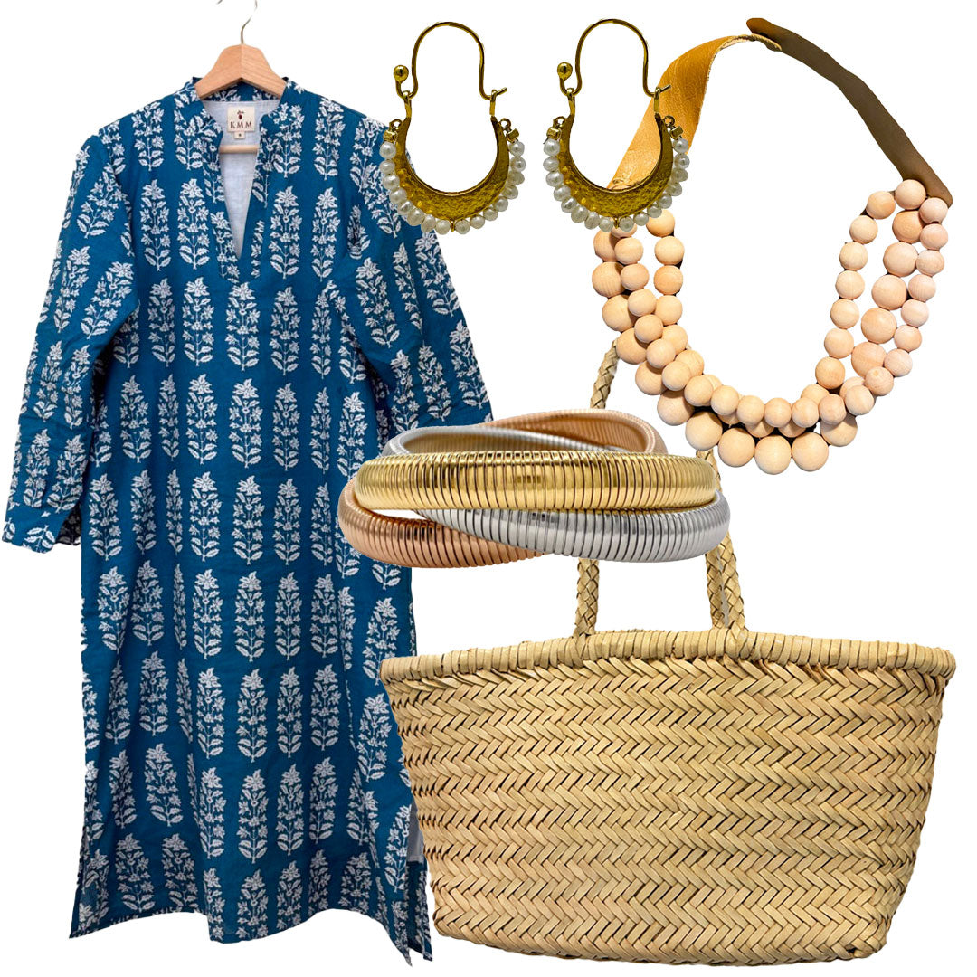 Poppy Indigo Dress - Lily