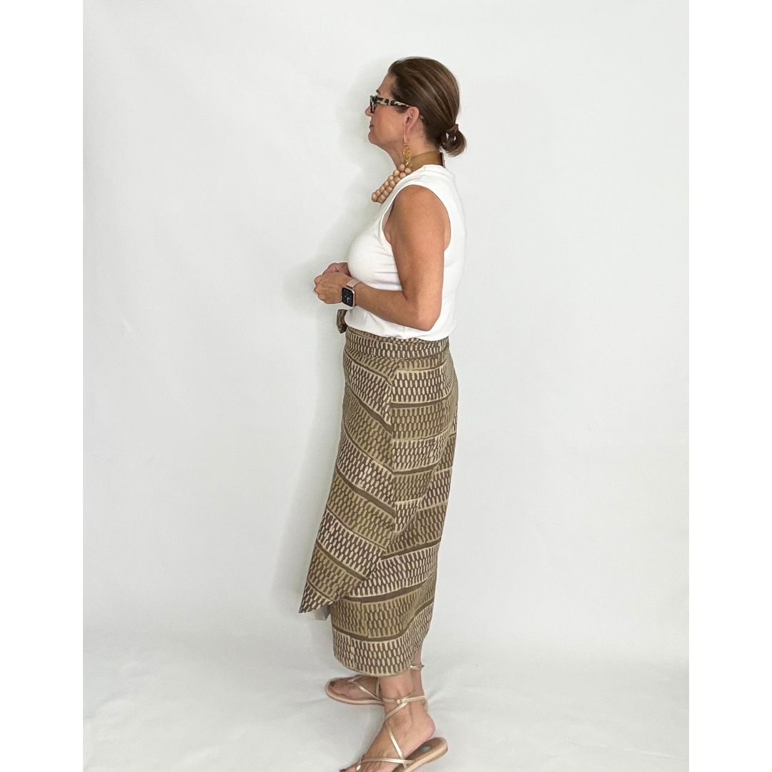 Verona Midi Skirt - Ochre
