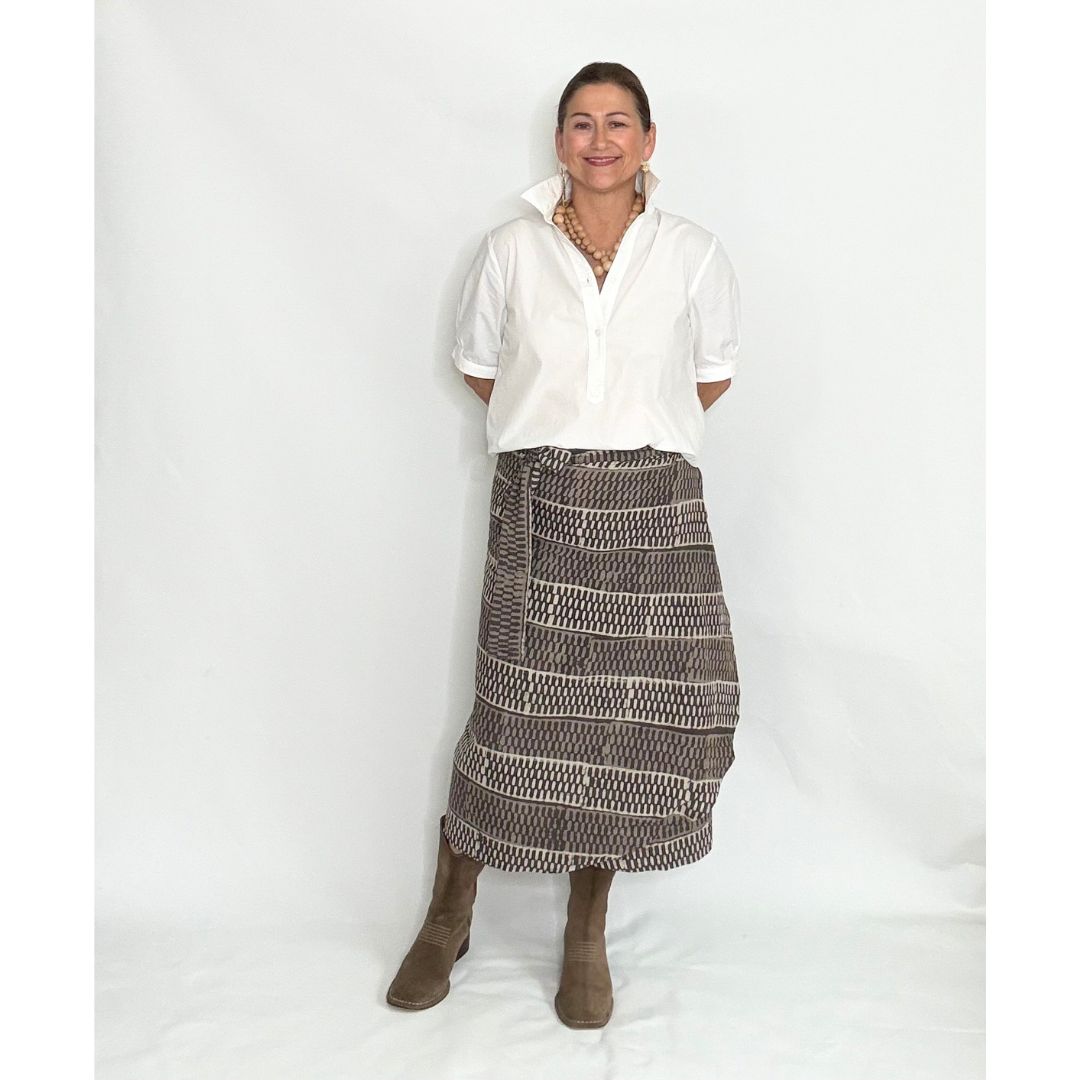 Verona Midi Skirt - Desert