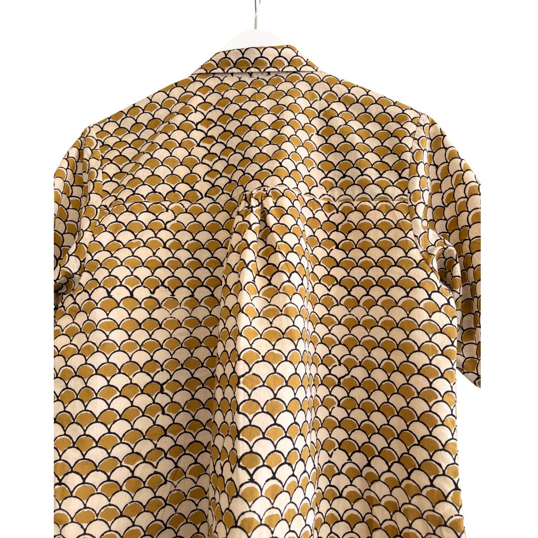 Kathya Popover Top - Fish Scale