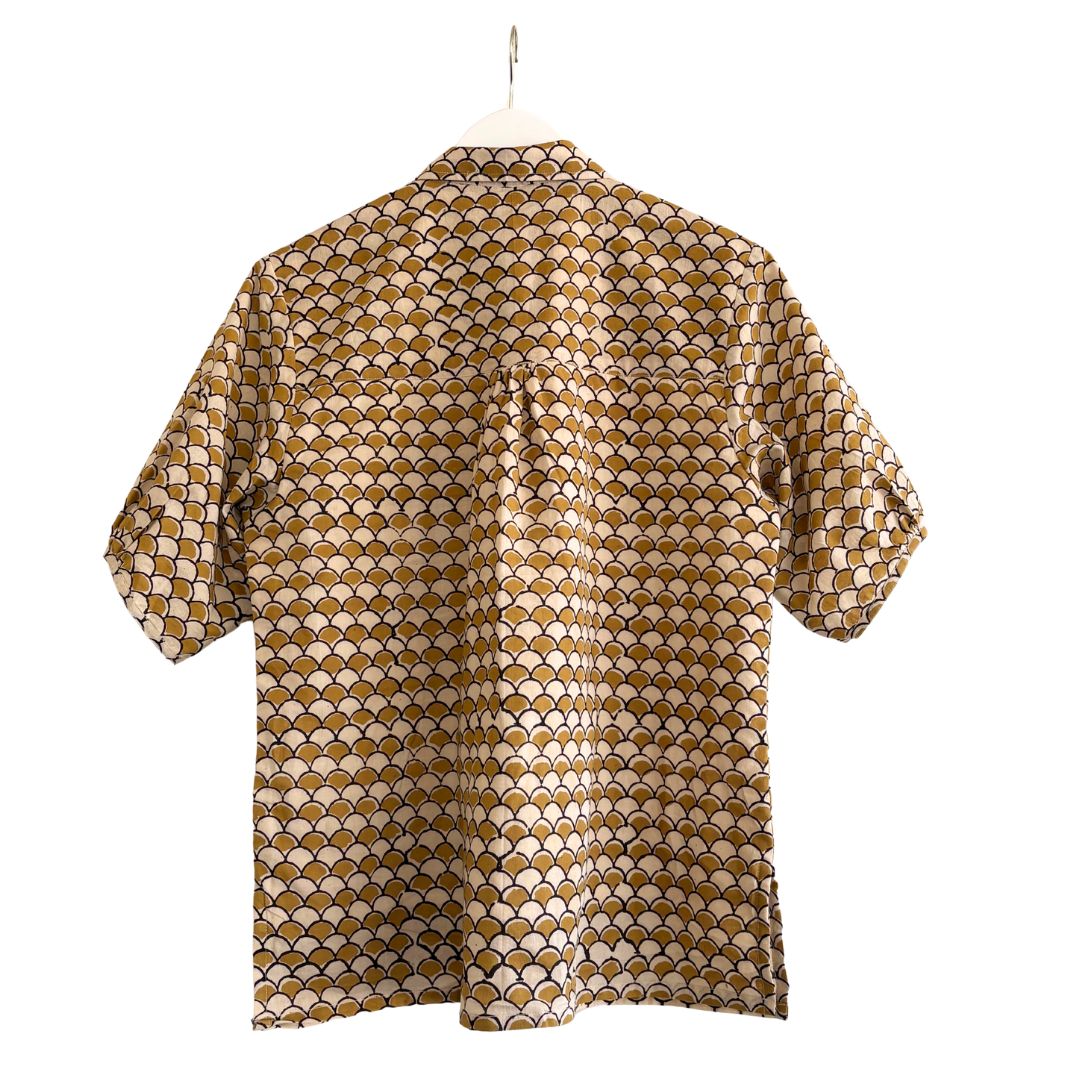 Kathya Popover Top - Fish Scale