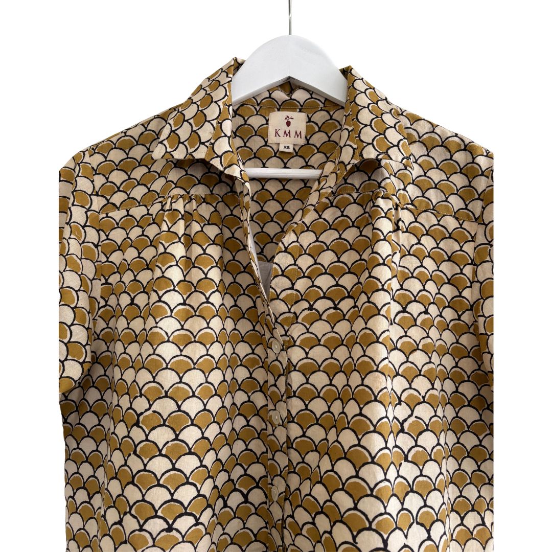 Kathya Popover Top - Fish Scale