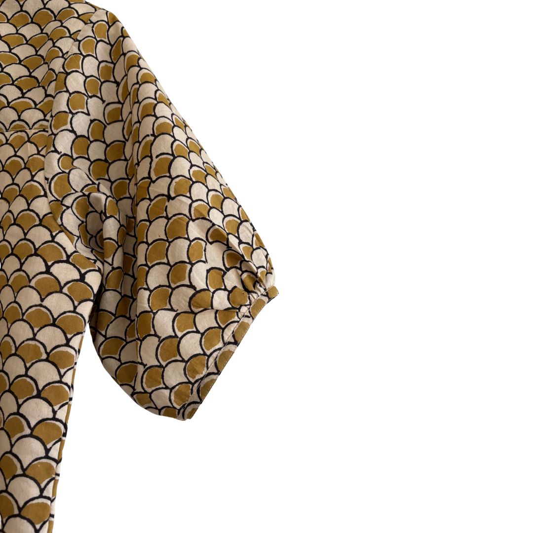 Kathya Popover Top - Fish Scale