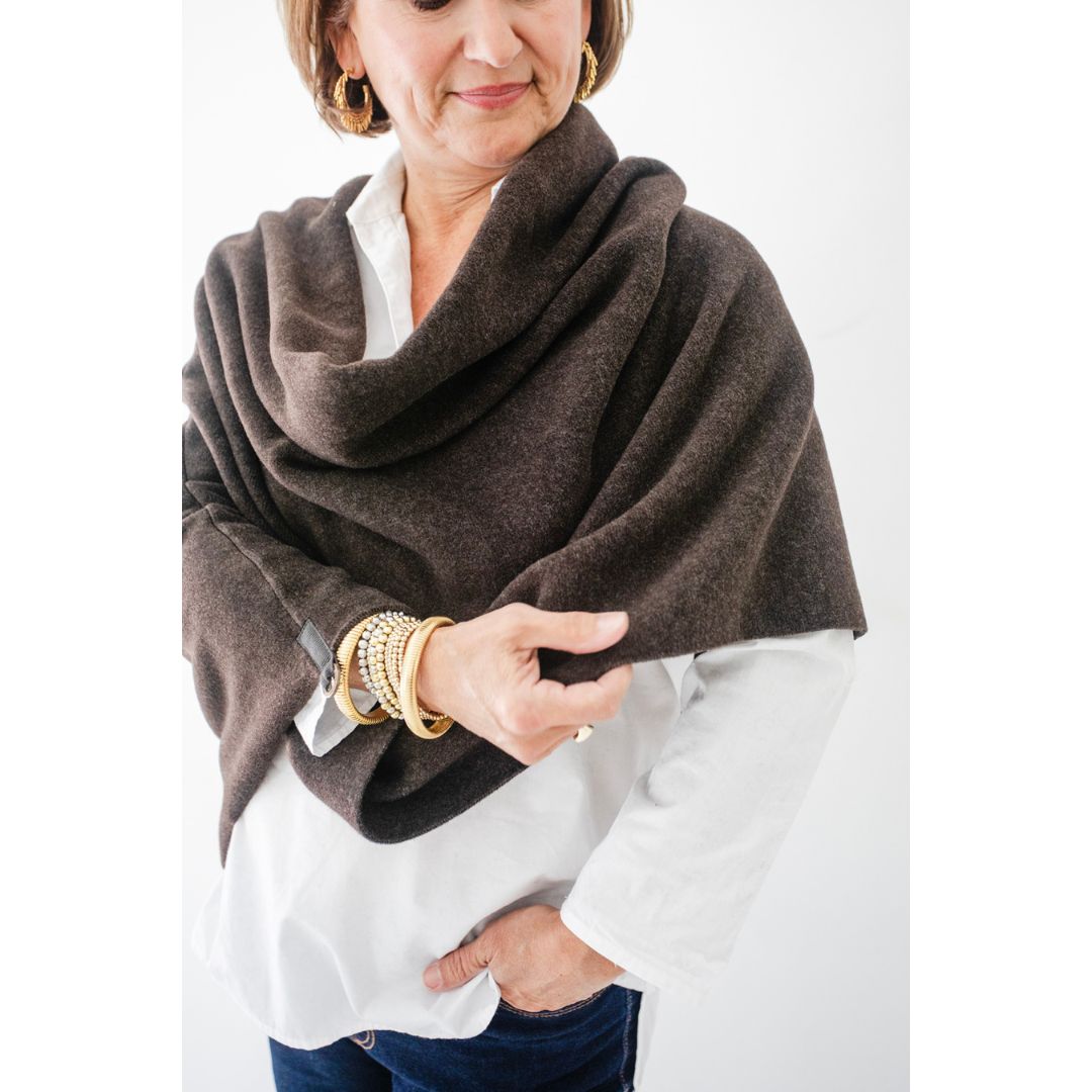 Henriette Poncho - Chocolate