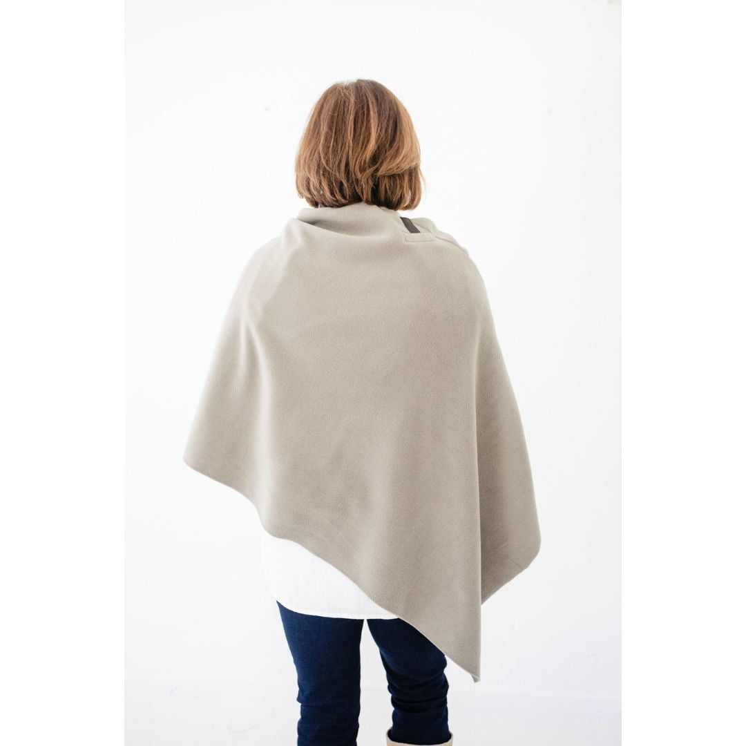 Henriette Poncho - Elephant Grey