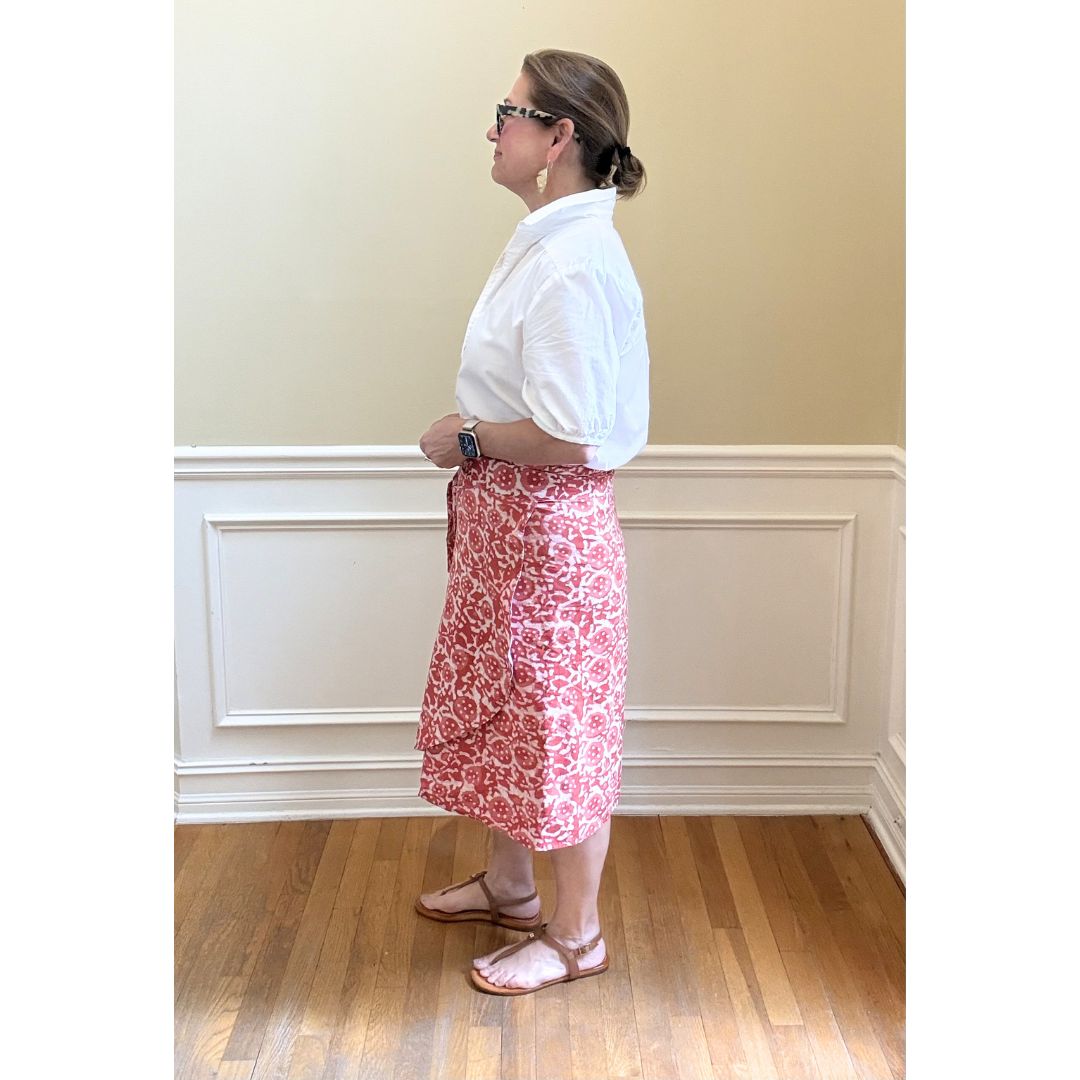 Verona Wrap Skirt - Pink Floral