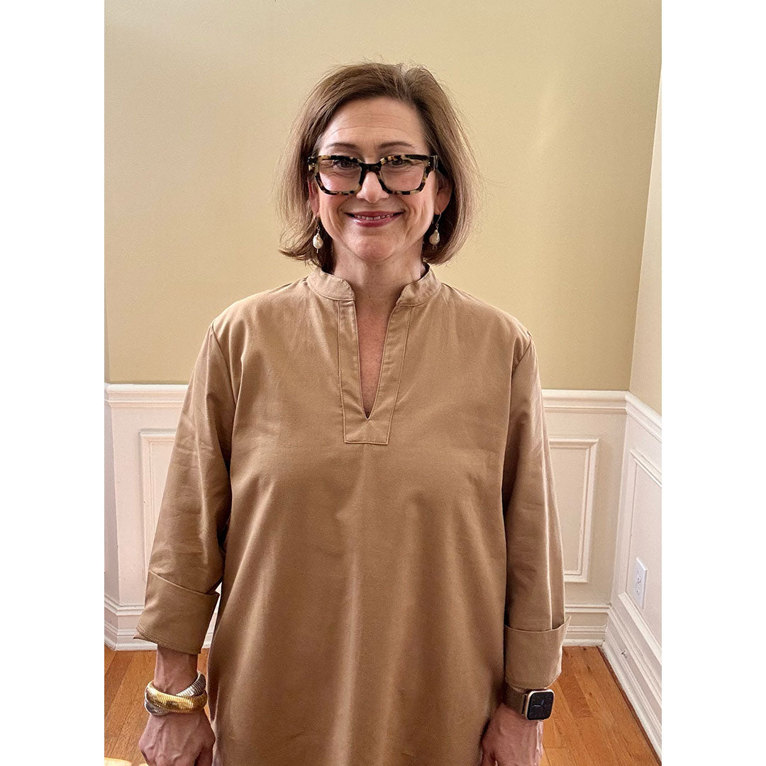 Short Poppy Caftan Dress - Gold