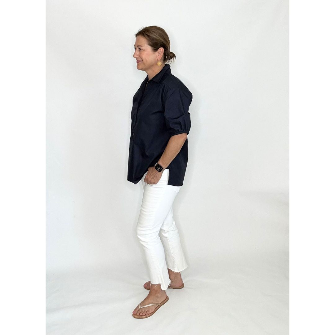 Kathya Popover Top - Black