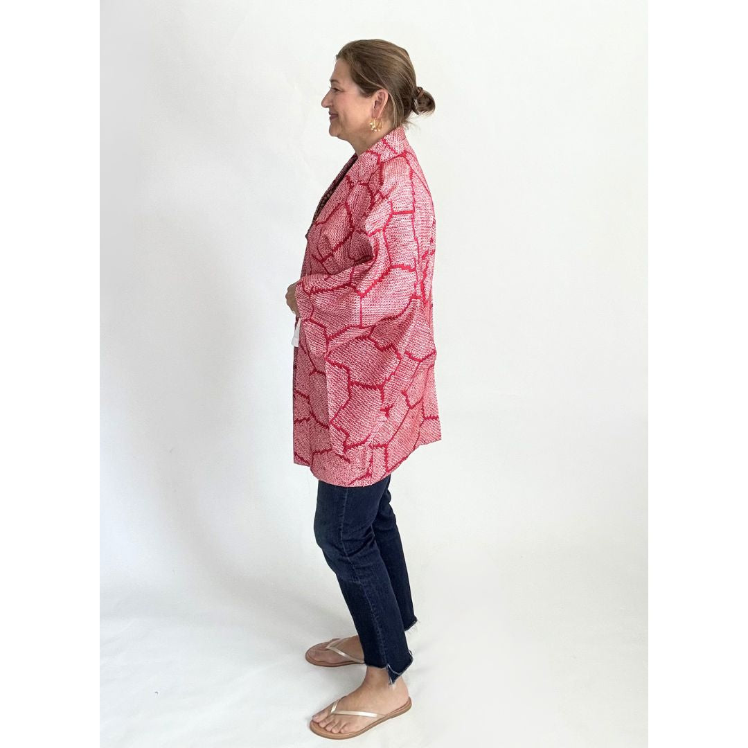 Japanese Haori - Red and White