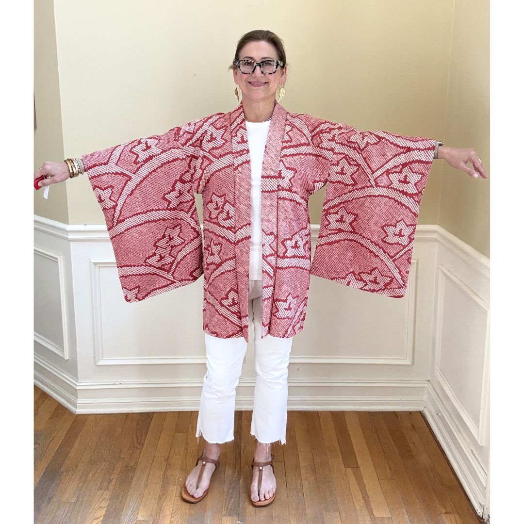 Japanese Haori - Cherry Pink