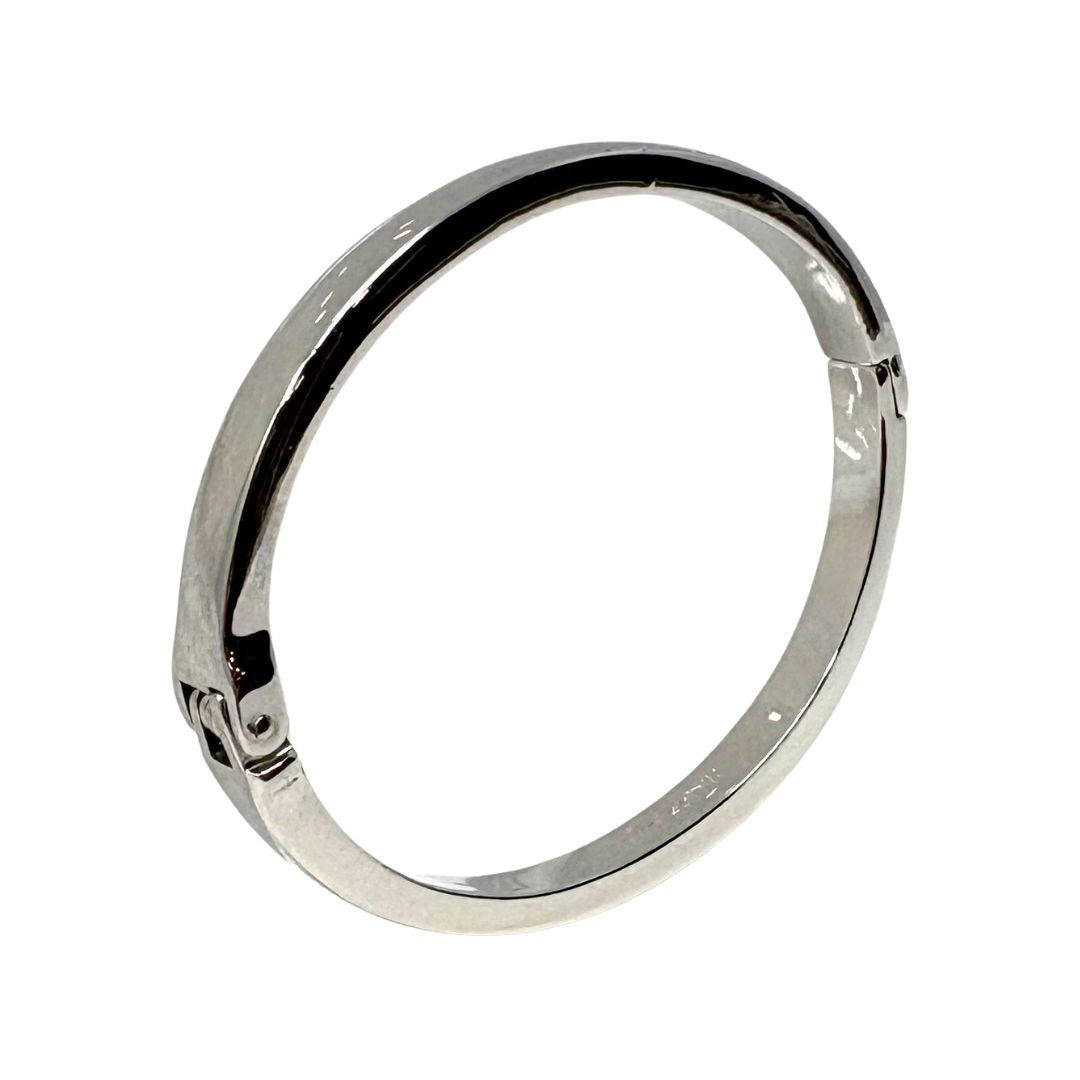 Silver Hinge Bangle Bracelet - 5mm