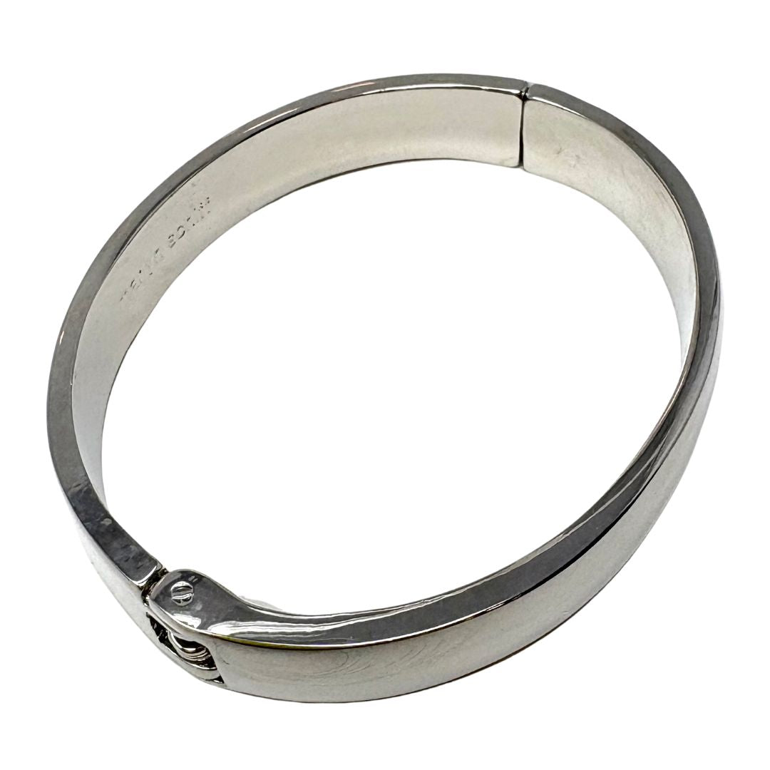 Silver Hinge Bangle Bracelet - 10mm