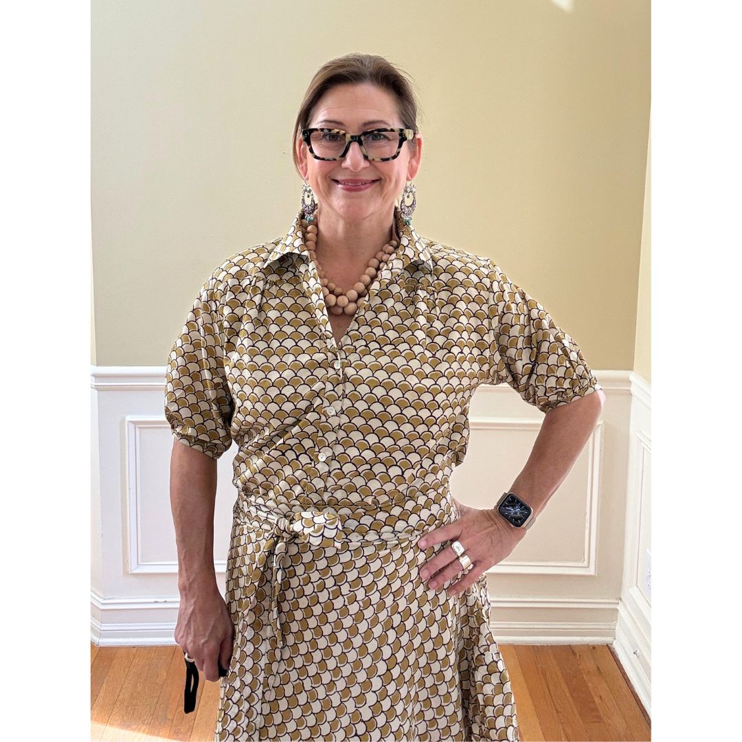 Kathya Popover Top - Fish Scale