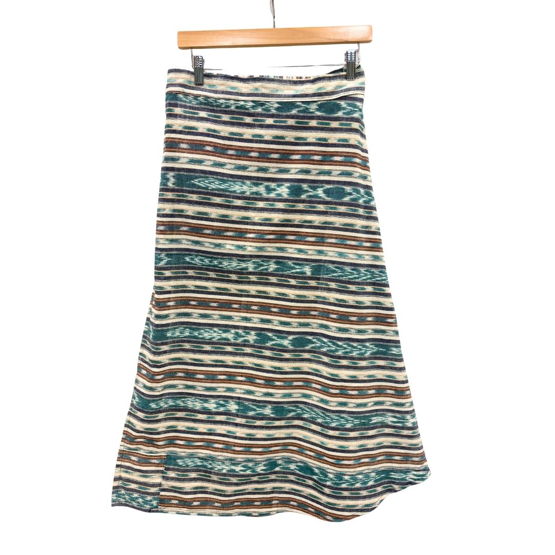 Antigua Skirt - Teal/Cream Stripe