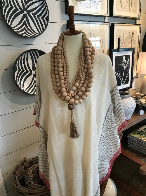 Victoria Three Strand Beaded Necklace